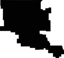 Leonora Australia silhouette map vector