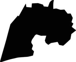 Limuru Kenya silhouette map vector
