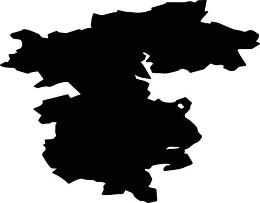 Lipetsky District Russia silhouette map