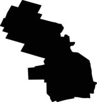 LISA Romania silhouette map vector