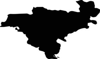 LISMORE LEA 3 Ireland silhouette map vector