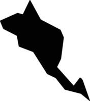 Lofou Cyprus silhouette map vector