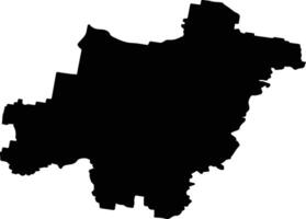 Logan Australia silhouette map vector