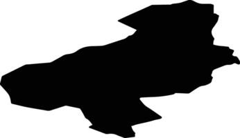 Lom nor Norway silhouette map vector