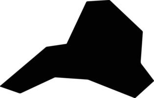 Loudon United States silhouette map vector