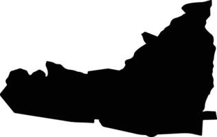 LUGASU DE JOS Romania silhouette map vector