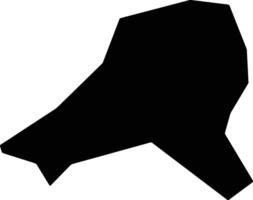 Luiz Alves Brazil silhouette map vector