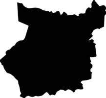 Lumiere Saint Lucia silhouette map vector