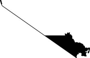 Lunga Lunga Kenya silhouette map vector