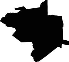 Lupane Zimbabwe silhouette map vector