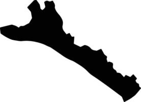 Lvea Aem Cambodia silhouette map vector
