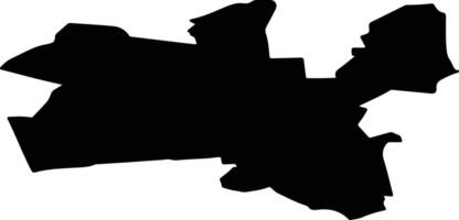 Maardu Estonia silhouette map vector