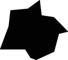 Machengshi China silhouette map vector