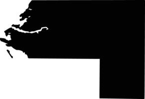 Manatee United States silhouette map vector