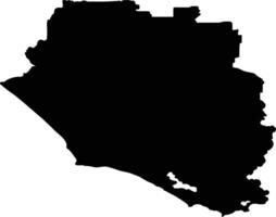 Manjimup Australia silhouette map vector