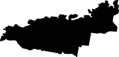 Manningham Australia silhouette map vector
