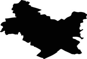 Manternach Luxembourg silhouette map vector