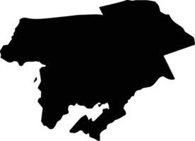 Manurewa Local Board Area New Zealand silhouette map vector