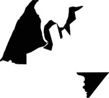 Mapoon Australia silhouette map vector