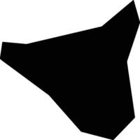 Meneou Cyprus silhouette map vector