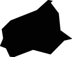 Meniko Cyprus silhouette map vector