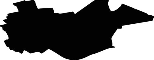 Middelburg Netherlands silhouette map vector