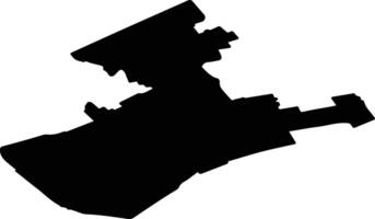 Midden Delfland Netherlands silhouette map vector