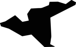 Mifune Japan silhouette map vector