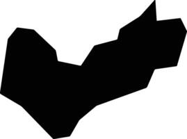 Mimata Japan silhouette map vector