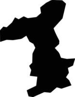 Mima Japan silhouette map vector