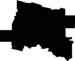 Mineralovodsky District Russia silhouette map vector