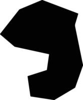 Minlexian China silhouette map vector