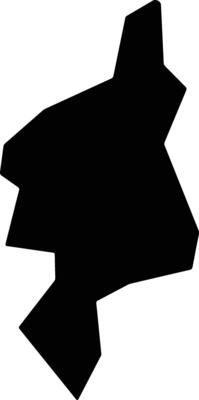 Mirassol Brazil silhouette map