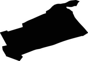 MIRCESTI Romania silhouette map vector