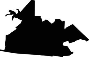 MIRCEA VODA Romania silhouette map vector