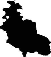 MIRESU MARE Romania silhouette map vector