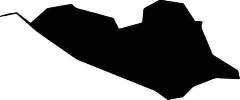 Mirishkar Uzbekistan silhouette map vector