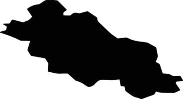 Mirna Slovenia silhouette map vector