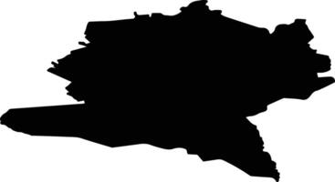 Misso vald Estonia silhouette map vector