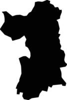 Mit Ghamr Egypt silhouette map vector