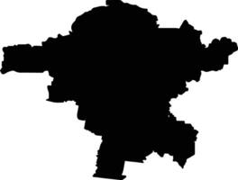 Mitchell Australia silhouette map vector