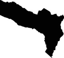 Mitete Zambia silhouette map vector