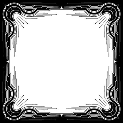 Elegant Art Deco Frame With Modern Digital Flair