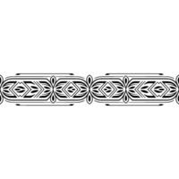 Decorative Black Ornamental Border on Gradient White Background vector