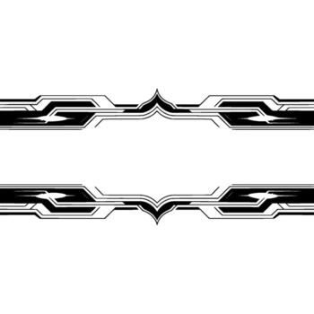 Futuristic Frame , Geometric Borders on White Background vector