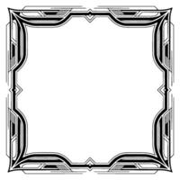 Art Deco Frame Elegant Black and White for Invitations Graphics vector