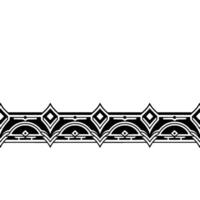 Geometric Black and White Border on Gray Background vector