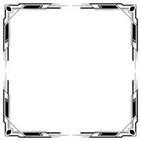 Art Deco Frame With Geometric Corners, Blank Space for Text vector
