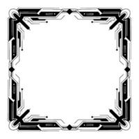 Art Deco Frame Geometric Border, Elegant Modern vector