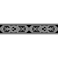 Geometric Silver Black Border , Abstract Pattern on White Background vector